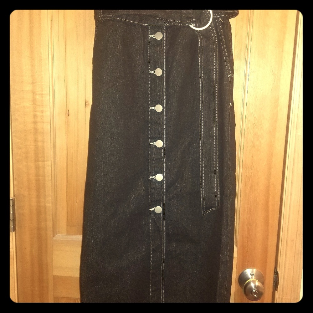 BDG urban outfitters denim button down maxi skirt